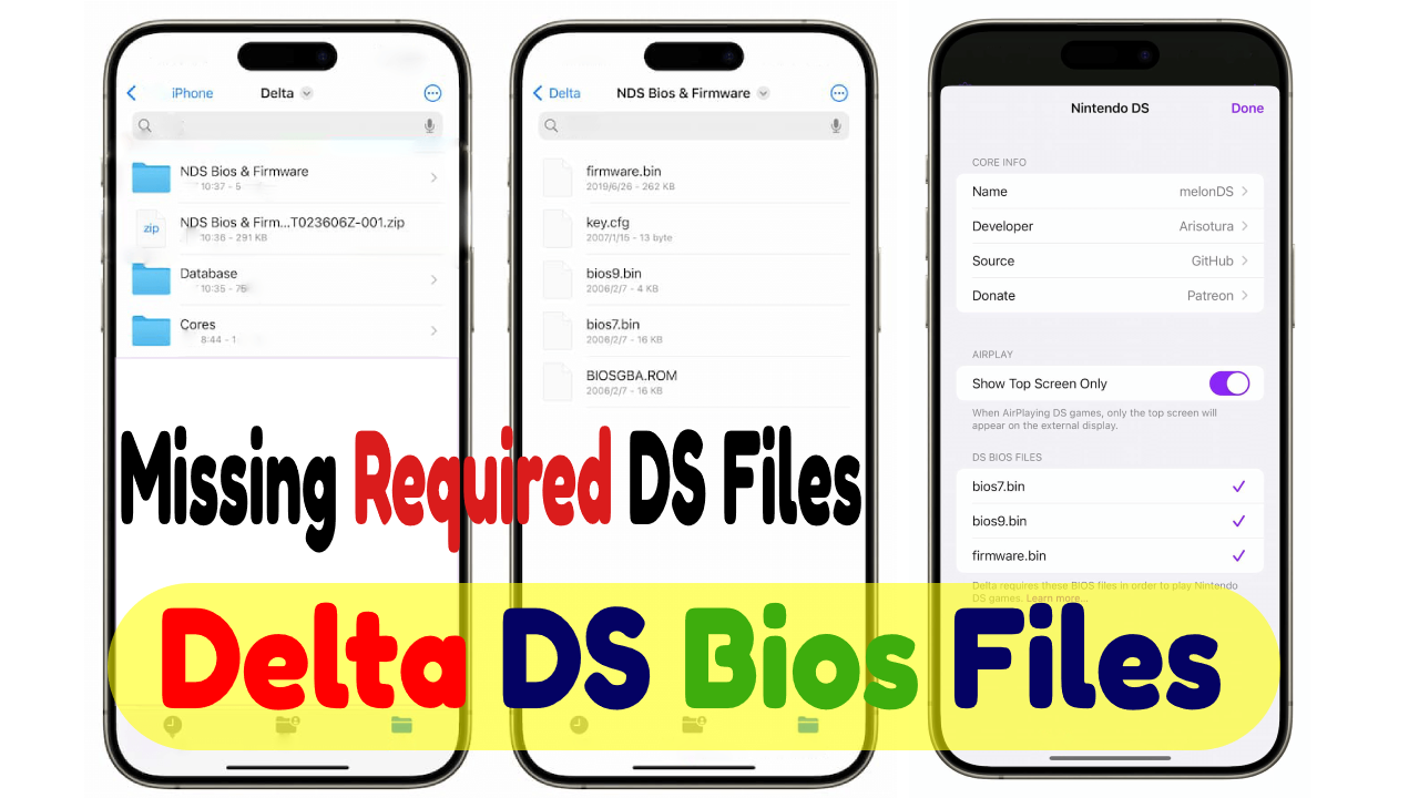 Delta DS Bios Files【Download Bios7.bin, Bios9.bin & Firmware】