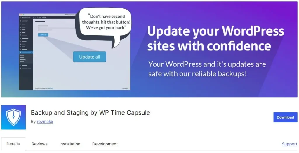 Backup and Staging Backup Plugin