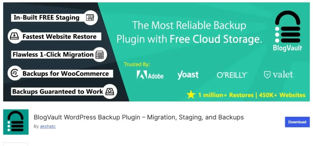 Blogvault Backup Plugin