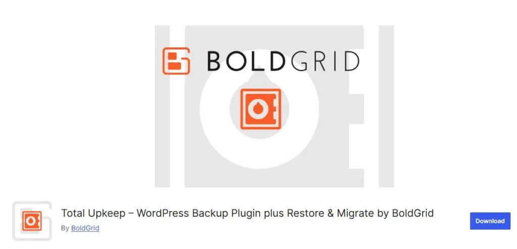 Boldgrid Backup plugin