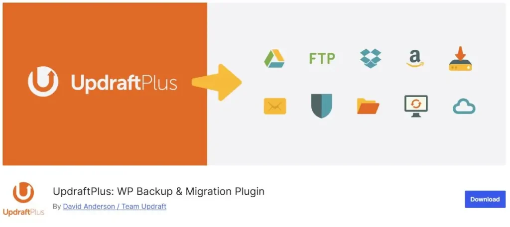 Updrafts backup Plugin