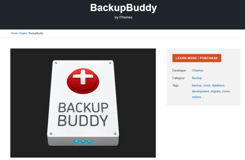 backupBuddy plugin