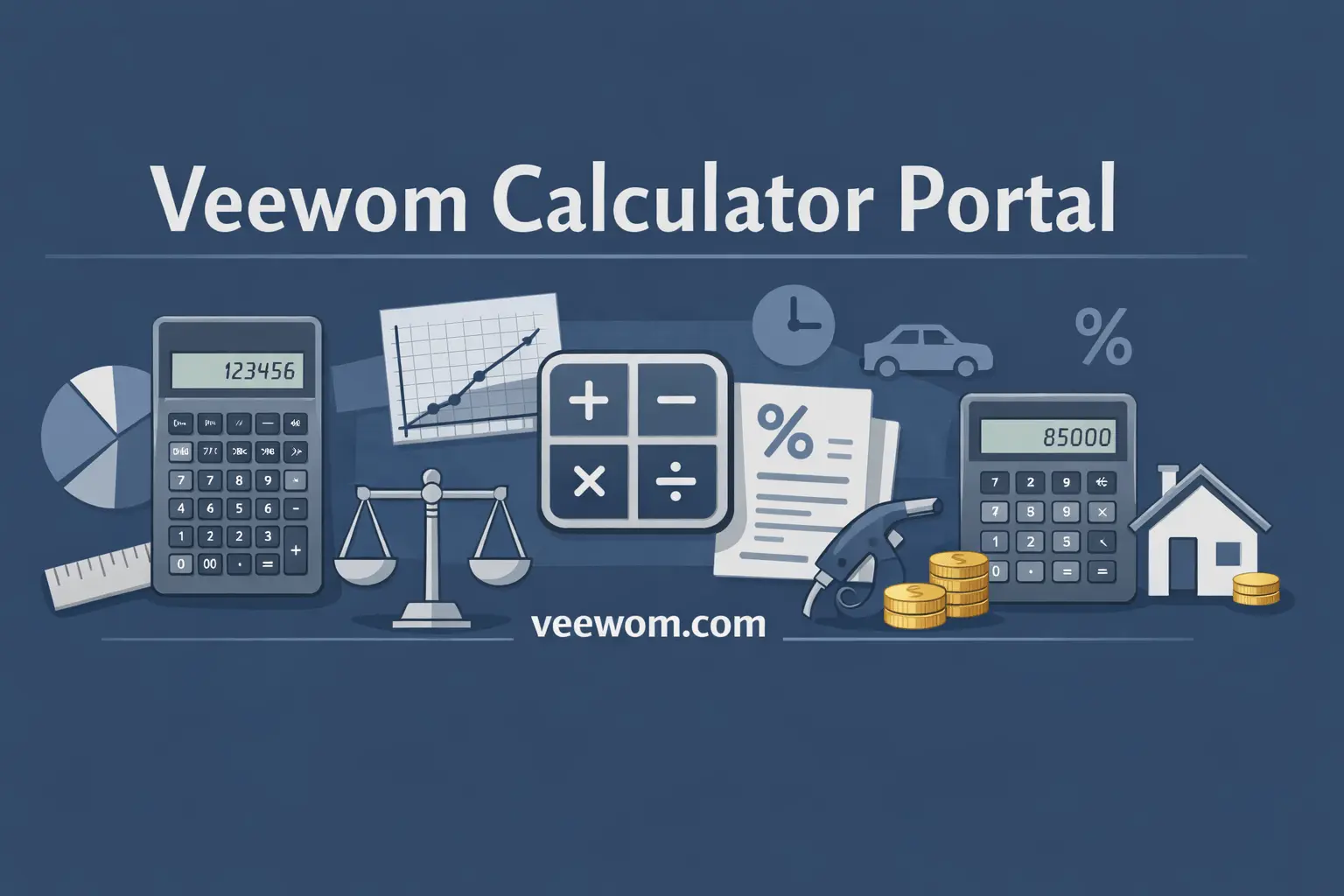 Professional using a calculator and laptop