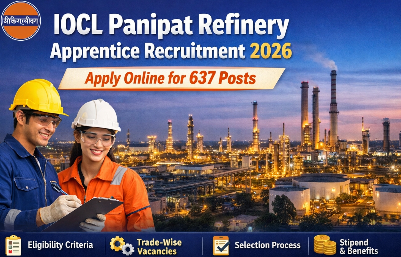 IOCL Panipat Refinery Apprentice Recruitment 2026 – Apply Online for 637 Posts